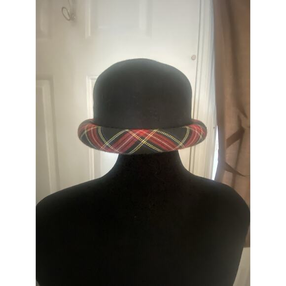 VTG Bollman Hat Co. Importina Black Wool Hat Size 7 22 Inches - Picture 3 of 8
